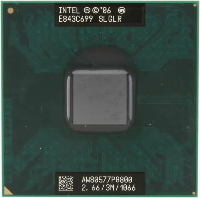 Alt view image 2 of 4 - Intel Core 2 Duo P8800 Penryn 2.66 GHz 3MB L2 Cache Socket P 25W Dual-Core P8800 (SLGLR) Mobile Processor