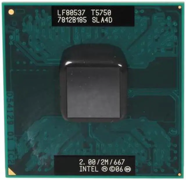 Alt view image 2 of 4 - Intel Core 2 Duo T5750 Merom 2.0 GHz 2MB L2 Cache Socket P 35W Dual-Core T5750 (SLA4D) Mobile Processor