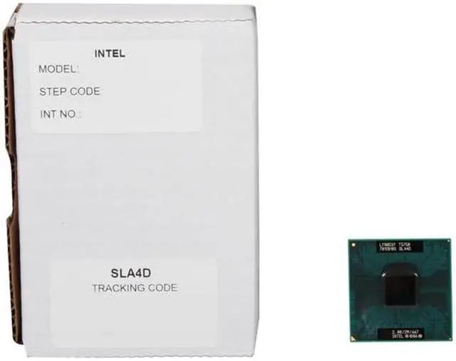 Alt view image 4 of 4 - Intel Core 2 Duo T5750 Merom 2.0 GHz 2MB L2 Cache Socket P 35W Dual-Core T5750 (SLA4D) Mobile Processor