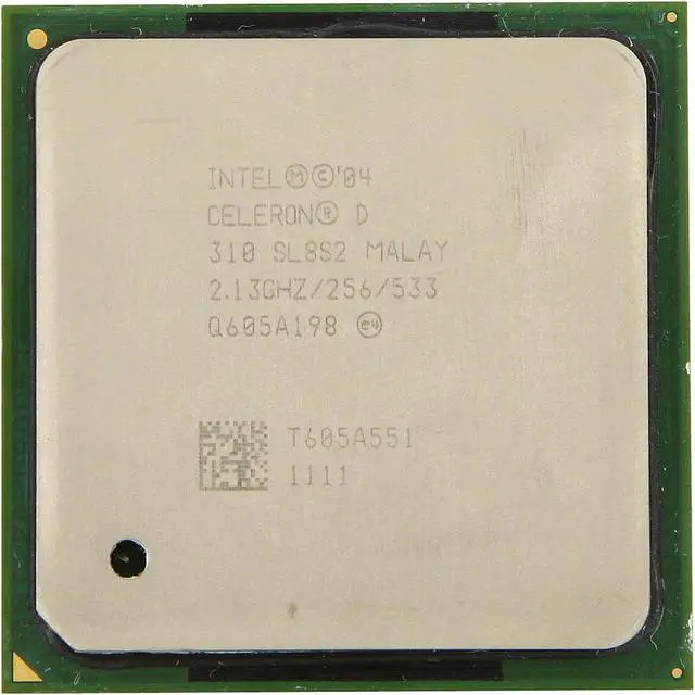 Main image of Intel Celeron D 310 - Celeron D Prescott Single-Core 2.13 GHz Socket 478 Desktop Processor - SL8S2