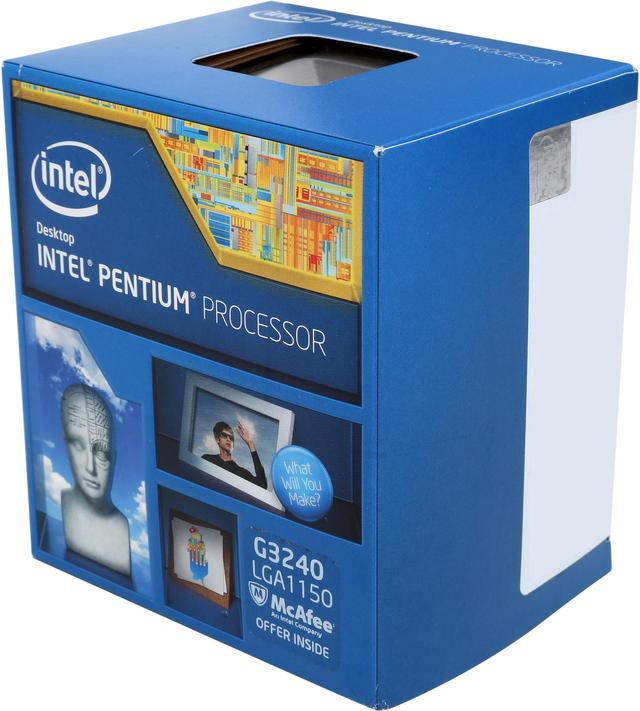 Intel Pentium G3240 - Pentium Haswell Dual-Core 3.1 GHz LGA 1150 53W Intel  HD Graphics Desktop Processor - BX80646G3240