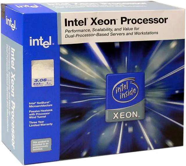 Open Box: Intel Xeon 3.06 - Xeon Prestonia 3.06 GHz Socket 604 ...