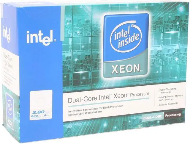 Main image of Intel Xeon 2.8 - Xeon Paxville Dual-Core 2.8 GHz Socket 604 Processor - BX80551KG2800HA