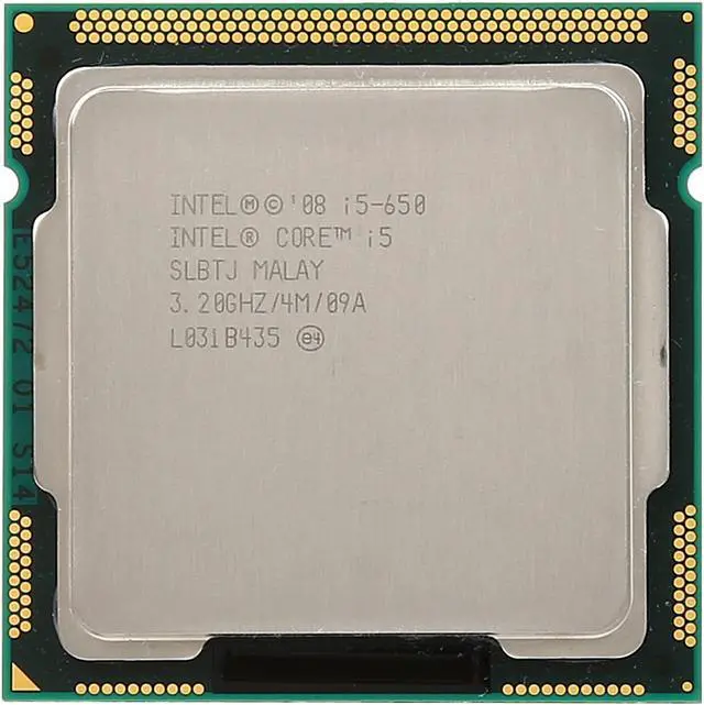 Alt view image 3 of 5 - Intel Core i5-650 - Core i5 Clarkdale Dual-Core 3.2 GHz LGA 1156 73W Intel HD Graphics Desktop Processor - BX80616I5650
