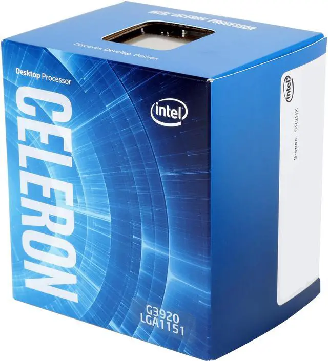 Main image of Intel Celeron G3920 Skylake Dual-Core 2.9 GHz LGA 1151 65W BX80662G3920 Desktop Processor Intel HD Graphics 510