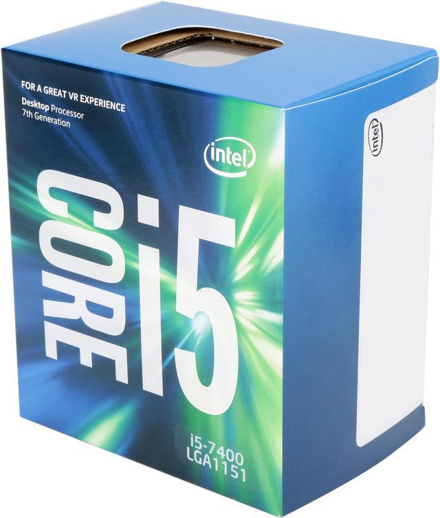 Intel Core i5 7th Gen - Core i5-7400 Kaby Lake Quad-Core 3.0 GHz LGA 1151  65W BX80677I57400 Desktop Processor