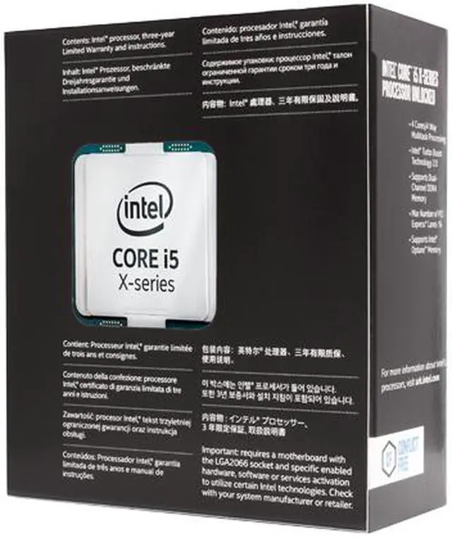 Alt view image 4 of 4 - Intel Core i5 X-Series - Core i5-7640X Kaby Lake-X Quad-Core 4.0 GHz LGA 2066 112W BX80677I57640X Desktop Processor