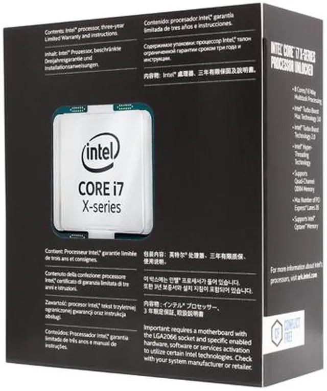 Alt view image 4 of 4 - Intel Core i7 X-Series - Core i7-7800X Skylake-X 6-Core 3.5 GHz LGA 2066 140W BX80673I77800X Desktop Processor