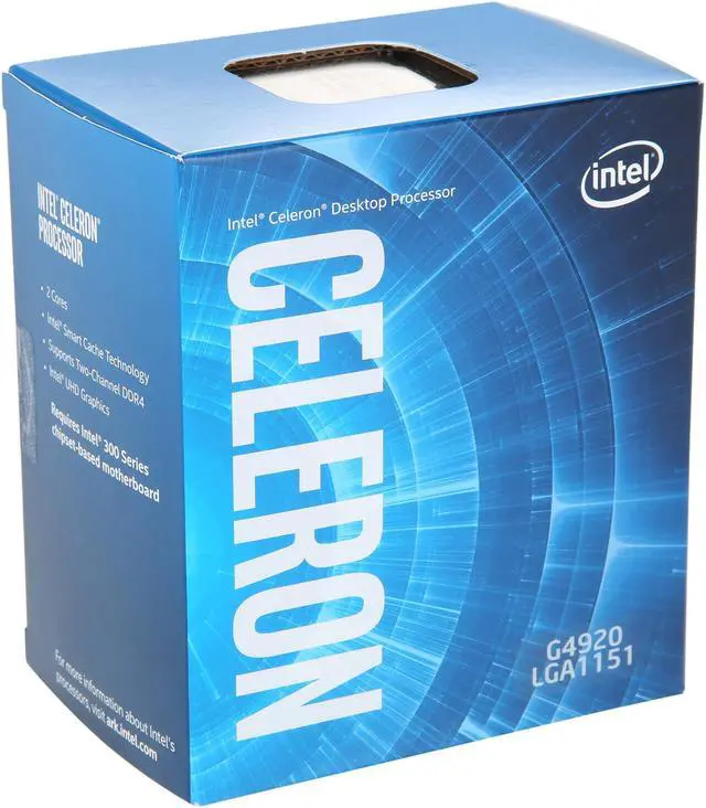 Alt view image 2 of 3 - Intel Celeron G4920 - Celeron Coffee Lake Dual-Core 3.2 GHz LGA 1151 (300 Series) 54W Intel UHD Graphics 610 Desktop CPU Processor - BX80684G4920