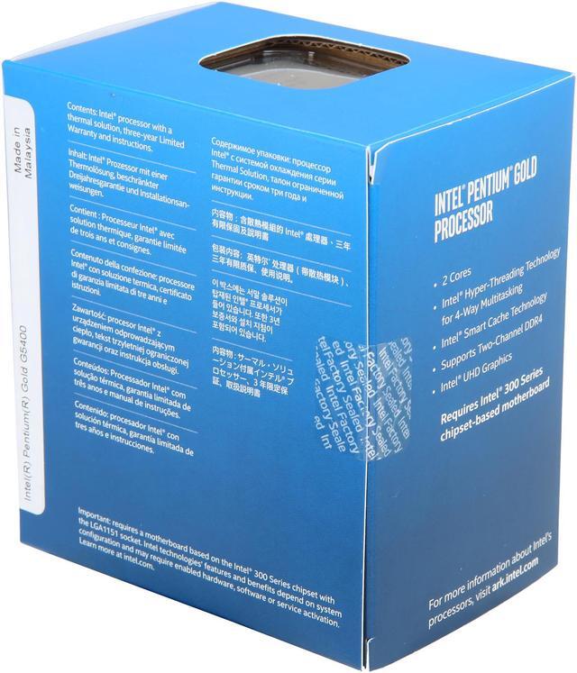 Intel Pentium Gold G5400 Coffee Lake Dual-Core 3.7 GHz LGA