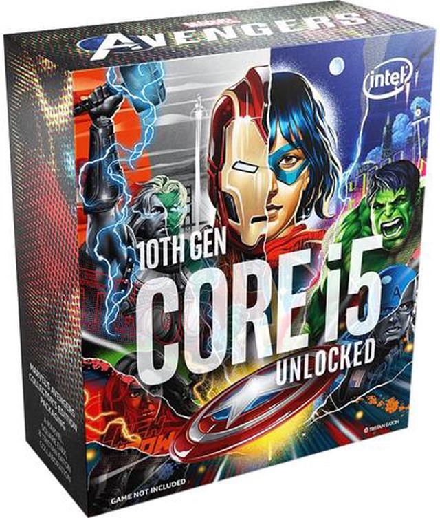 Intel Core i5 10th Gen - Core i5-10600KA Comet Lake 6-Core 4.1 GHz LGA 1200  125W Desktop Processor Intel UHD Graphics 630 - Avenger Special Edition  (Avenger Game Not Included) - BX8070110600KA 