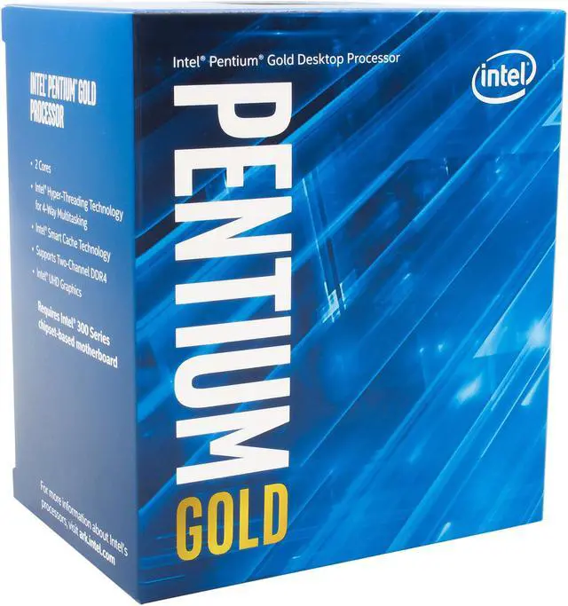 Alt view image 3 of 4 - Intel Pentium G6405 - Pentium Gold Comet Lake Dual-Core 4.1 GHz LGA 1200 58W Intel UHD Graphics 610 Desktop CPU Processor - BX80701G6405