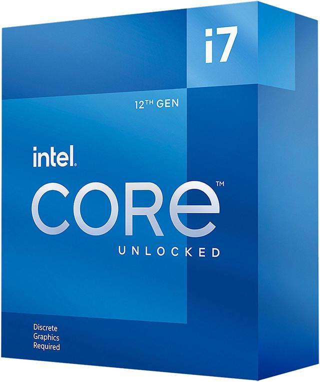 Intel Core i7-12700KF - Core i7 12th Gen Alder Lake 12-Core (8P+4E) 3.6 GHz  LGA 1700 125W Desktop Processor - BX8071512700KF