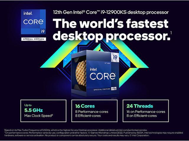 Alt view image 6 of 6 - Intel Core i9-12900KS - Core i9 12th Gen Alder Lake 16-Core (8P+8E) 3.4 GHz LGA 1700 150W Intel UHD Graphics 770 Desktop Processor - BX8071512900KS