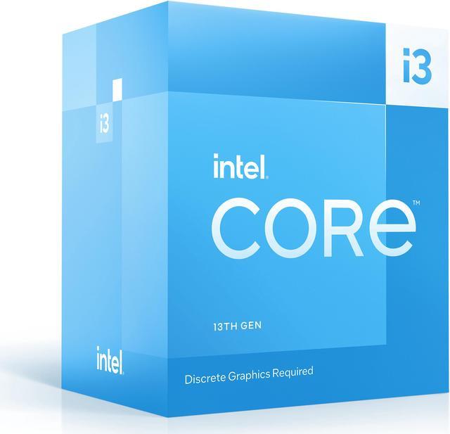 Intel Core i3-13100F Desktop Processor 4 cores (4 P-cores + 0 E-cores) 12MB  Cache, up to 4.5 GHz - Box