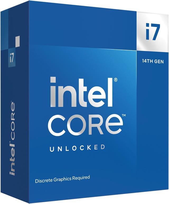 Intel Core i7-14700KF - 14th Gen 20-Core (8P+12E) LGA 1700 125W None  Integrated Graphics Desktop Processor - Boxed - BX8071514700KF