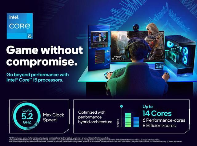 Intel Core i5-14400F - Core i5 14th Gen Raptor Lake 10-Core