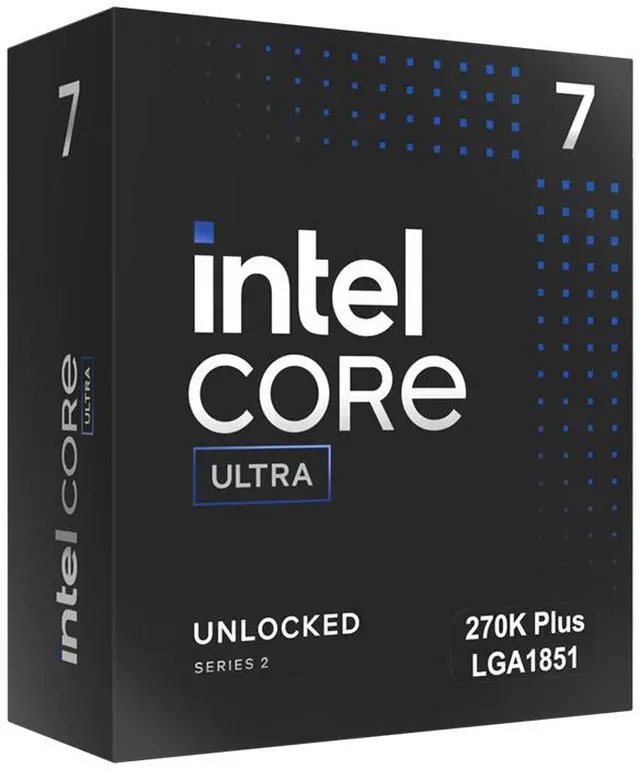 Main image of Intel Core Ultra 7 Processor 270K Plus BX80768270K 24 cores (8 P-cores + 16 E-cores) up to 5.5 GHz
