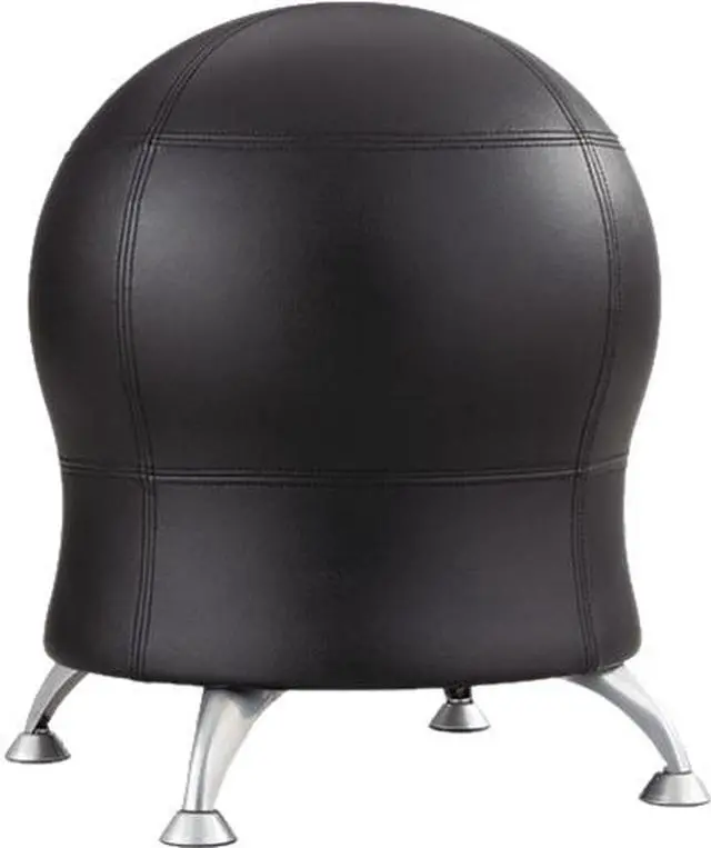 Main image of Zenergy Ball Chair, 22 1/2" Diameter X 23" High, Black/silver