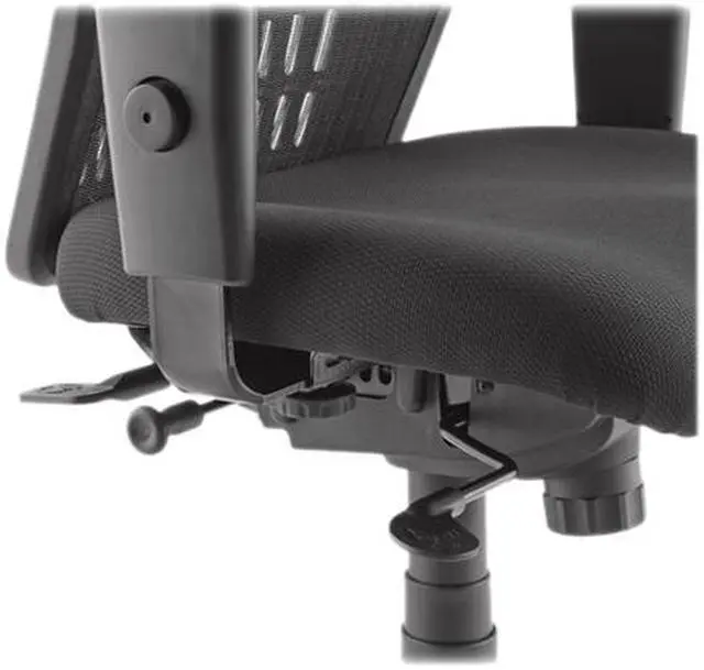 Alt view image 2 of 2 - Lorell Exec High-Back Swivel Chair 28-1/2"x28-1/2"x45" Black 86205