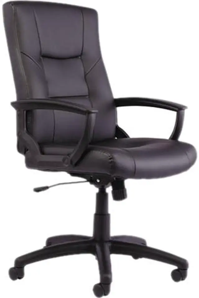 Main image of Alera YR Series Executive High-Back Swivel/Tilt Leather Chair Black YR4119