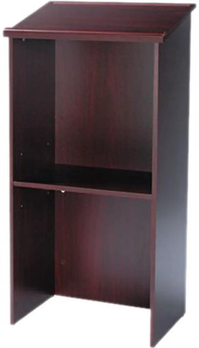 Main image of Safco 8915MH Stand-Up Lectern 23"w x 15 3/4"d x 46"h Mahogany