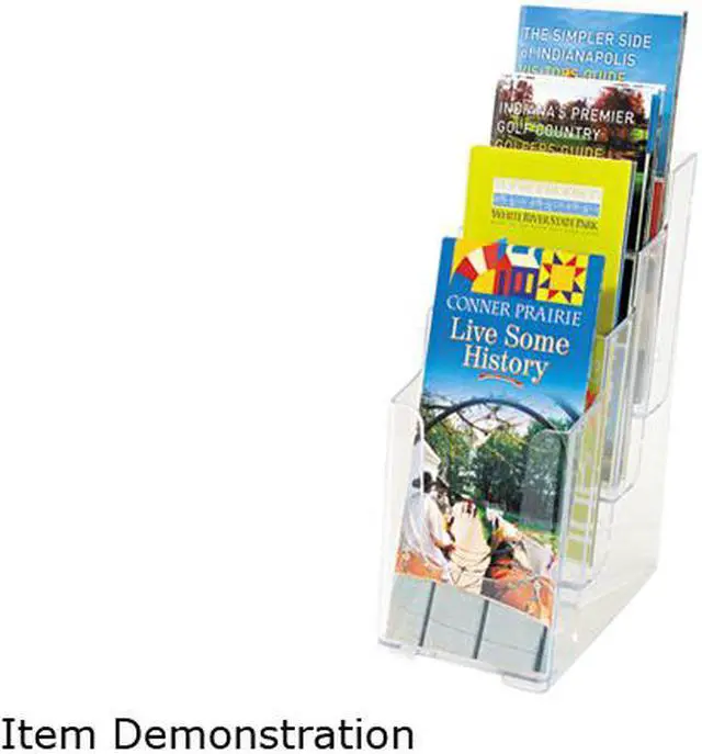 Main image of Multi Compartment Docuholder, Four Compartments, 4-7/8W X 8D X 10H, Cl