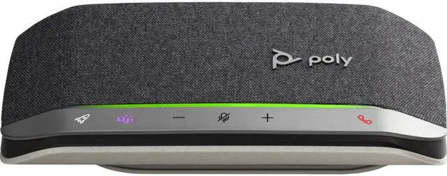 Alt view image 3 of 3 - Poly - Sync 20 USB-A Personal Smart Speakerphone (Plantronics) - Connect to Cell Phone via Bluetooth and PC/Mac via USB-A Cable - Works with Teams (Certified), Zoom & More, Black
