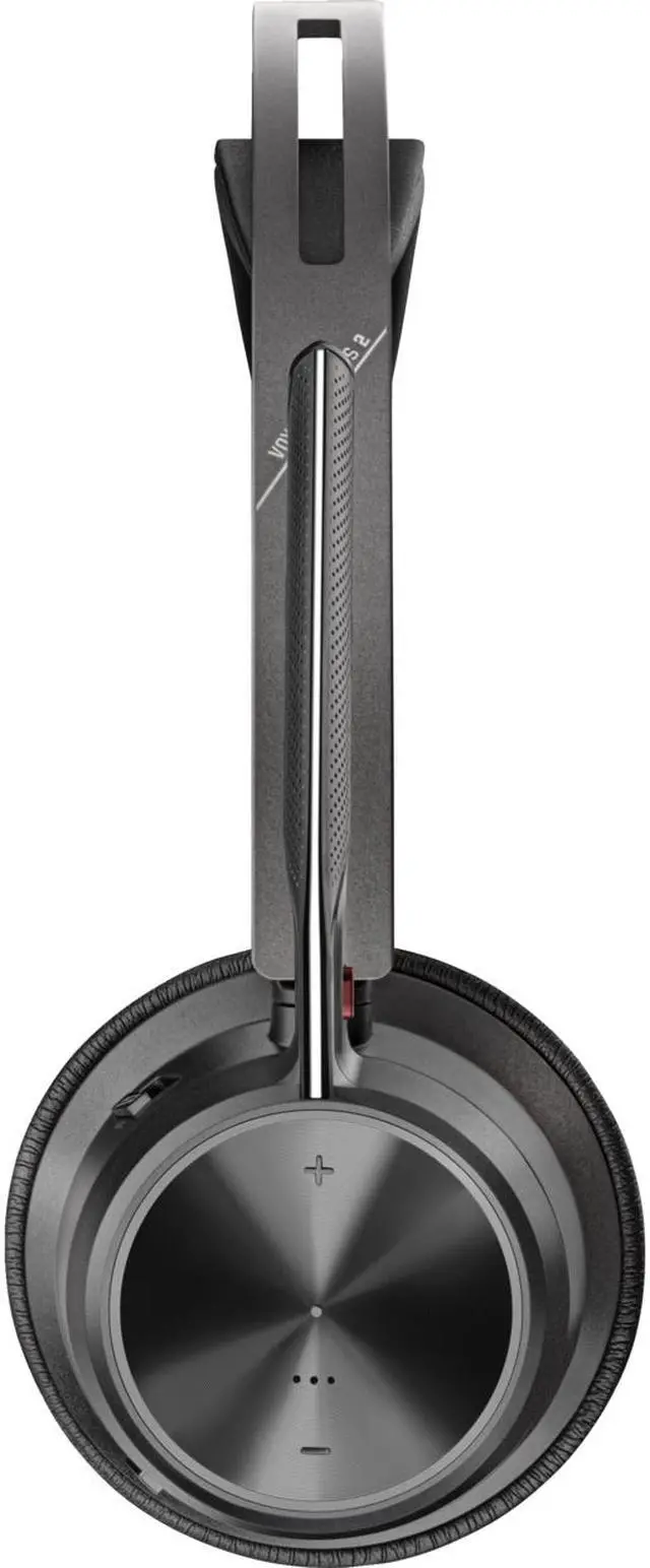 Alt view image 5 of 9 - Poly Voyager Focus 2 UC USB-A Bluetooth Headset with Charging Stand, Black