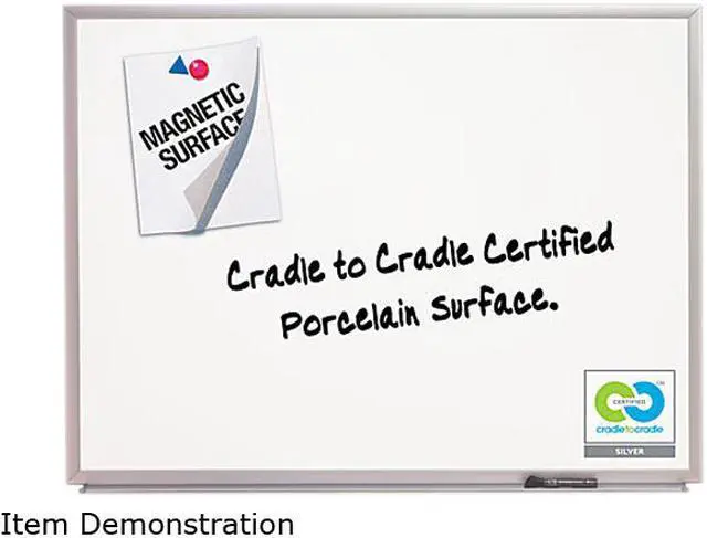 Main image of ACCO 2544 Magnetic Dry-erase Board, Porcelain 48" x 36" - White with Aluminum Frame