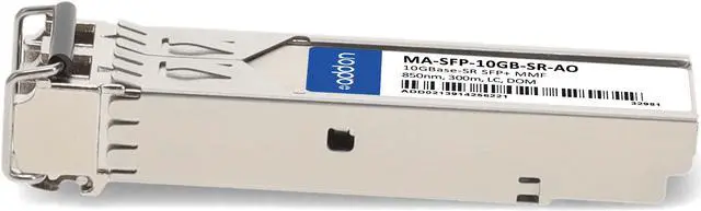 Alt view image 2 of 8 - Cisco Meraki® MA-SFP-10GB-SR Compatible TAA 10GBase-SR SFP+ Transceiver (MMF, 850nm, 300m, LC, DOM)