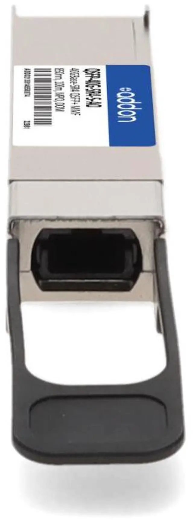 Alt view image 2 of 3 - AddOn Cisco QSFP-40G-SR4-S Compatible TAA 40GBase-SR4 QSFP+ Transceiver (MMF, 850nm, 150m, MPO, DOM, 0 to 70C) | QSFP-40G-SR4-S-AO