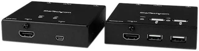 Alt view image 3 of 4 - StarTech.com ST121USBHD HDMI over CAT6 Extender with 4-port USB Hub - 165 ft (50m) - 1080p