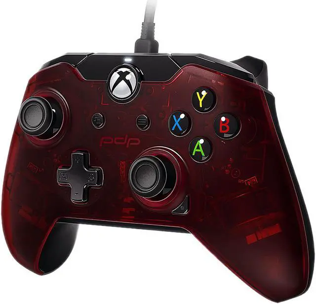 Alt view image 2 of 3 - PDP 048-082-NA-RD Wired Controller For Xbox One & PC - Red