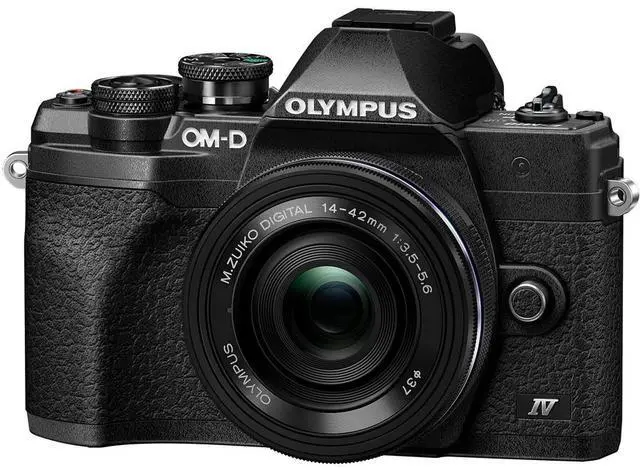 Main image of OM System OM-D E-M10 Mark IV 20.3 Megapixel Mirrorless Camera with Lens - 0.55" - 1.65" (Black)