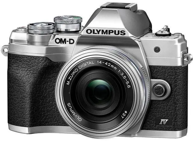 Alt view image 3 of 17 - OM System OM-D E-M10 Mark IV 20.3 Megapixel Mirrorless Camera with Lens (Silver)
