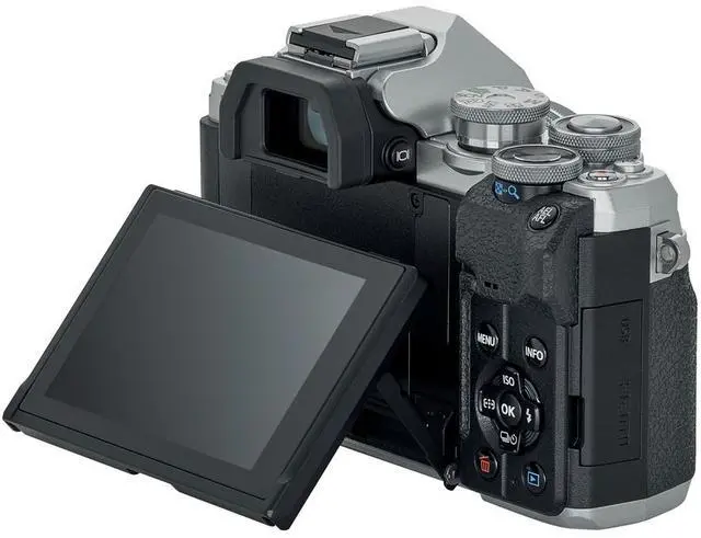 Alt view image 7 of 17 - OM System OM-D E-M10 Mark IV 20.3 Megapixel Mirrorless Camera with Lens (Silver)