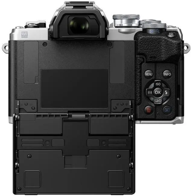 Alt view image 10 of 17 - OM System OM-D E-M10 Mark IV 20.3 Megapixel Mirrorless Camera with Lens (Silver)