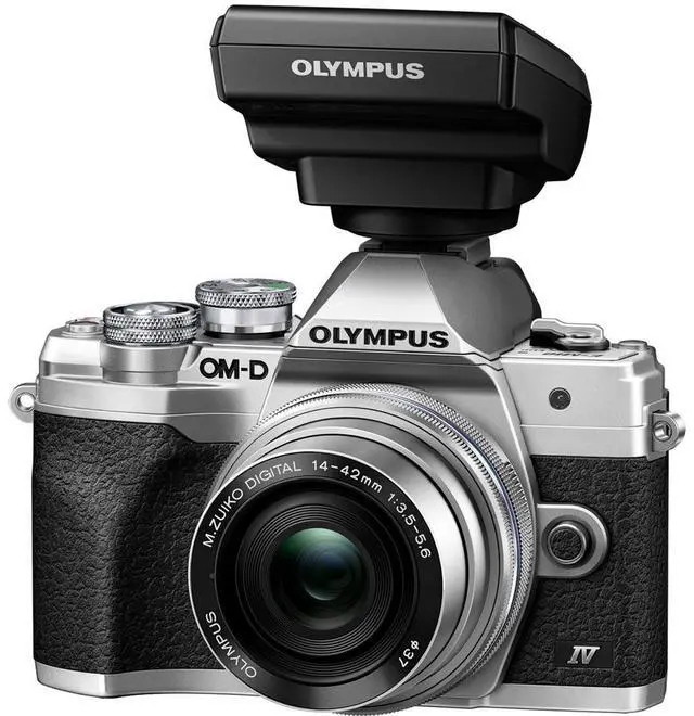 Alt view image 13 of 17 - OM System OM-D E-M10 Mark IV 20.3 Megapixel Mirrorless Camera with Lens (Silver)