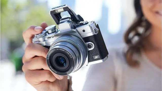 Alt view image 10 of 11 - Olympus OM-D E-M10 Mark IV Camera Body (Black)
