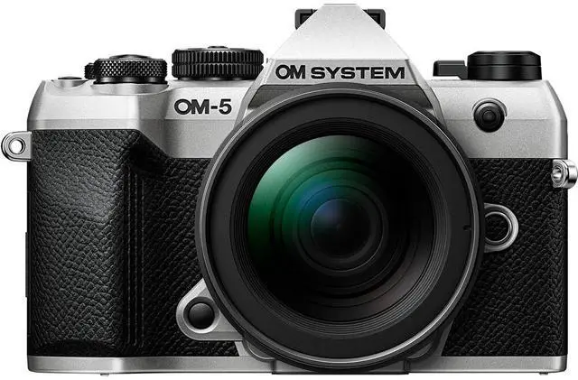 Main image of Olympus OM SYSTEM OM-5 Mark II Mirrorless Camera - Silver - ED 12-45mm f/4 PRO Lens  V210071SU000