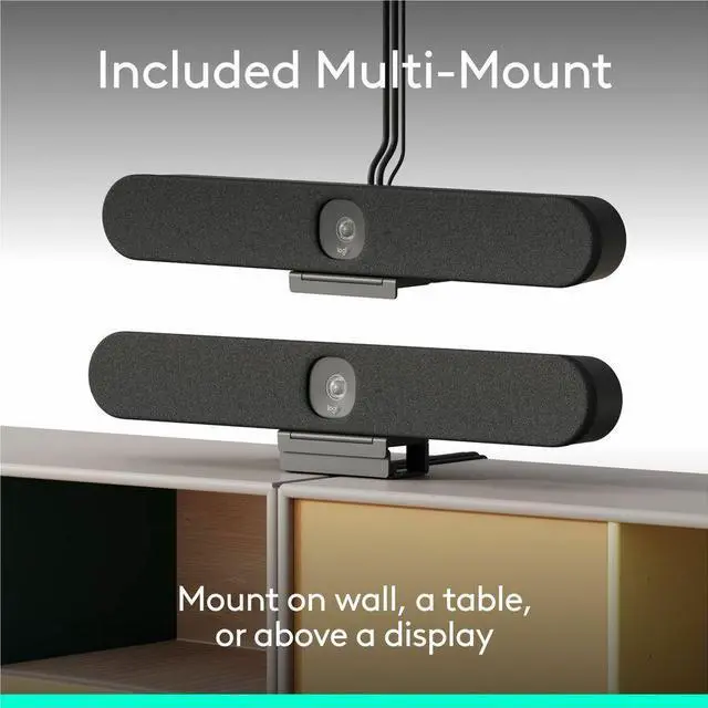 Alt view image 5 of 6 - Logitech Rally Bar Huddle Video Conferencing Bar for Huddle Spaces and Small Rooms, All-in-one 4K Camera, AI-Powered Audio | 960-001485