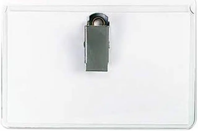 Alt view image 2 of 2 - Universal 56003 Universal Clear Badge Holders With Inserts UNV56003 UNV 56003
