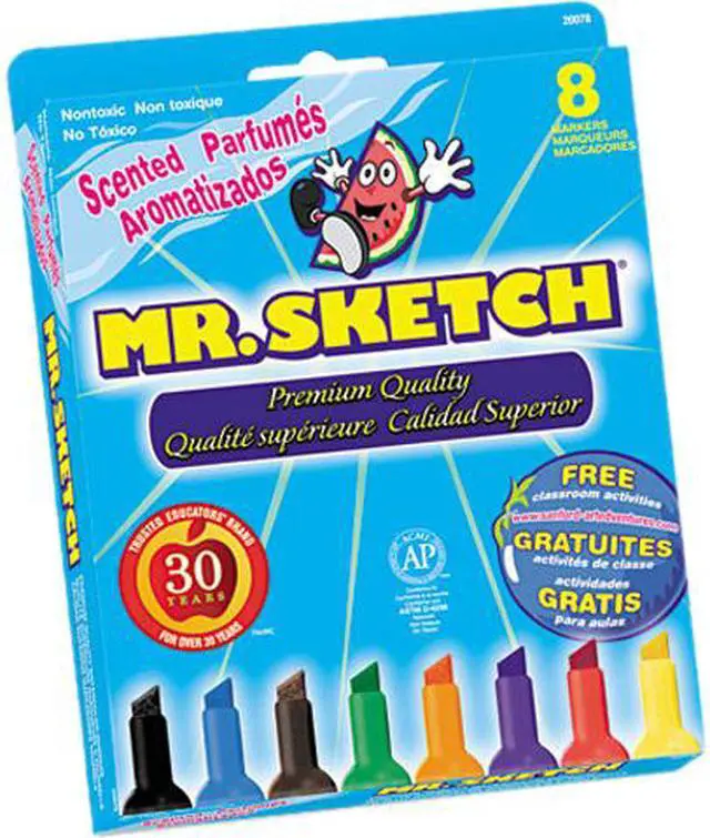 Main image of Scented Watercolor Markers, 8 Colors, 8/Set - 20078TL