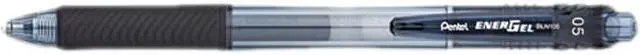 Main image of Pentel EnerGel-X Retractable Roller Gel Pen .5mm Black Barrel/Ink Dozen BLN105A