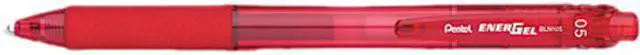Main image of Pentel EnerGel-X Retractable Roller Gel Pen .5mm Red Barrel/Ink Dozen BLN105B