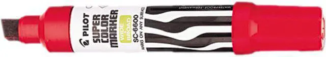 Main image of Pilot Jumbo Refillable Permanent Marker, Chisel Tip, Red