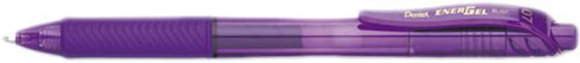 Pentel EnerGel-X Retractable Roller Gel Pen .7mm Violet Barrel/Ink