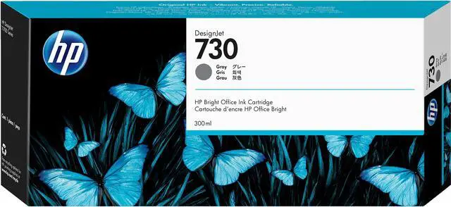 Main image of HP 730 300-ml Gray DesignJet Ink Cartridge, P2V72A