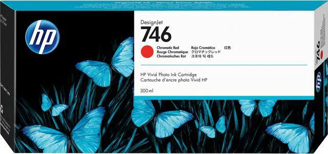 Main image of HP 746 300-ml Chromatic Red DesignJet Ink Cartridge, P2V81A